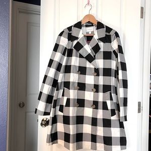 Charter Club Trench Coat, in checkered print.
